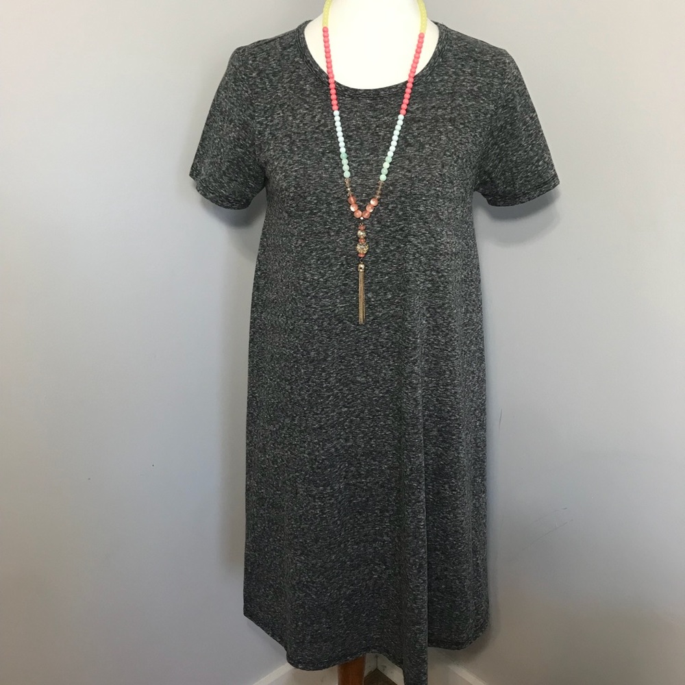 Lularoe Carly- dark heathered grey